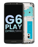 Replacement LCD Assembly With Frame Compatible with Motorola Moto G6 Play (XT1922 / 2018) (Genuine OEM) (Gray)