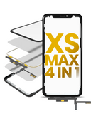 Replacement 4 in 1 Short Flex (Digitizer Touch With Glass + OCA + Frame Pre-installed) Compatible with OCA Master iPhone XS Max (OCA Master)