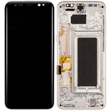 Replacement OLED Assembly With Frame Compatible with Samsung Galaxy S8 (Refurbished) (Arctic Silver)