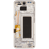 Replacement OLED Assembly With Frame Compatible with Samsung Galaxy S8 (Refurbished) (Arctic Silver)