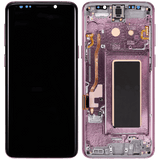 Replacement OLED Assembly With Frame Compatible with Samsung Galaxy S9 (Refurbished) (Lilac Purple)