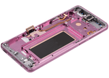 Replacement OLED Assembly With Frame Compatible with Samsung Galaxy S9 (Refurbished) (Lilac Purple)