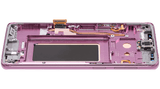 Replacement OLED Assembly With Frame Compatible with Samsung Galaxy S9 (Refurbished) (Lilac Purple)