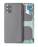 Replacement Back Cover Glass With Camera Lens Compatible with Samsung Galaxy S20 Plus 5G (No Logo) (Aftermarket Plus) (Cosmic Gray)