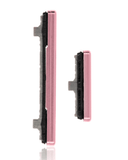 Replacement Hard Buttons (Power / Volume) Compatible with Samsung Galaxy S20 / S20 Plus (Cloud Pink)