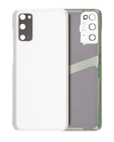 Replacement Back Cover Glass With Camera Lens Compatible with Samsung Galaxy S20 5G (No Logo) (Aftermarket Plus) (Cloud White)