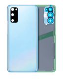 Replacement Back Cover Glass With Camera Lens Compatible with Samsung Galaxy S20 5G (No Logo) (Aftermarket Plus) (Cloud Blue)