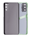 Replacement Back Cover Glass With Camera Lens Compatible with Samsung Galaxy S20 5G (No Logo) (Aftermarket Plus) (Cosmic Black)
