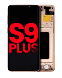 Replacement OLED Assembly With Frame Compatible with Samsung Galaxy S9 Plus (Aftermarket Plus) (Sunrise Gold)