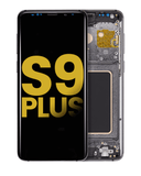 Replacement OLED Assembly With Frame Compatible with Samsung Galaxy S9 Plus (Refurbished) (Titanium Gray)