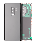 Replacement Back Cover Glass With Camera Lens Compatible with Samsung Galaxy S9 Plus (No Logo) (Aftermarket Plus) (Titanium Gray)