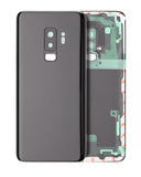Replacement Back Cover Glass With Camera Lens Compatible with Samsung Galaxy S9 Plus (No Logo) (Aftermarket Plus) (Midnight Black)
