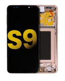 Replacement OLED Assembly With Frame Compatible with Samsung Galaxy S9 (Refurbished) (Sunrise Gold)