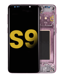 Replacement OLED Assembly With Frame Compatible with Samsung Galaxy S9 (Refurbished) (Lilac Purple)