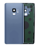 Replacement Back Cover Glass With Camera Lens Compatible with Samsung Galaxy S9 (No Logo) (Aftermarket Plus) (Coral Blue)