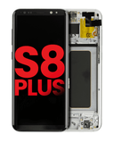 Replacement OLED Assembly With Frame Compatible with Samsung Galaxy S8 Plus (Aftermarket Plus) (Arctic Silver)