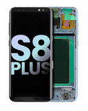 Replacement OLED Assembly With Frame Compatible with Samsung Galaxy S8 Plus (Service Pack) (Coral Blue)