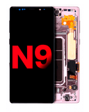 Replacement OLED Assembly With Frame Compatible with Samsung Galaxy Note 9 (Aftermarket Plus) (Lavender Purple)