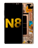 Replacement OLED Assembly With Frame Compatible with Samsung Galaxy Note 8 (Refurbished) (Maple Gold)