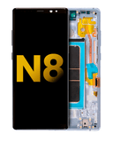 Replacement OLED Assembly With Frame Compatible with Samsung Galaxy Note 8 (Refurbished) (Orchid Gray)