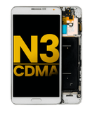 Replacement OLED Assembly With Frame Compatible with Samsung Galaxy Note 3 (Refurbished) (Verizon / Sprint) (White)