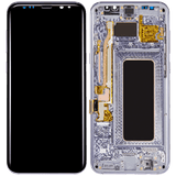 Replacement OLED Assembly With Frame Compatible with Samsung Galaxy S8 Plus (Refurbished) (Arctic Silver)