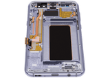 Replacement OLED Assembly With Frame Compatible with Samsung Galaxy S8 Plus (Refurbished) (Arctic Silver)