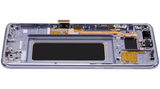 Replacement OLED Assembly With Frame Compatible with Samsung Galaxy S8 Plus (Refurbished) (Arctic Silver)