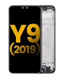 Replacement LCD Assembly With Frame Compatible with Huawei Y9 (2019) (Refurbished) (Midnight Black)