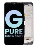 Replacement LCD Assembly With Frame Compatible with Motorola Moto G Pure (XT2163 / 2021) (Genuine OEM) (All Colors)