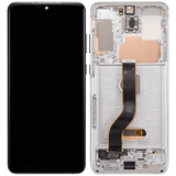 Replacement OLED Assembly With Frame Compatible with Samsung Galaxy S20 Plus 5G (Refurbished) (Cloud White)