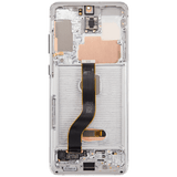 Replacement OLED Assembly With Frame Compatible with Samsung Galaxy S20 Plus 5G (Refurbished) (Cloud White)