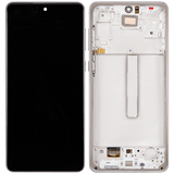 Replacement OLED Assembly With Frame Compatible with Samsung Galaxy A73 (A735 / 2022) (Refurbished) (White)
