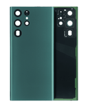 Replacement Back Cover Glass With Camera Lens Compatible with Samsung Galaxy S22 Ultra 5G (No Logo) (Aftermarket Plus) (Green)