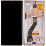 Replacement OLED Assembly With Frame Compatible with Samsung Galaxy Note 10 (Refurbished) (Aura Glow / Silver)