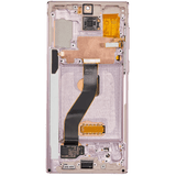 Replacement OLED Assembly With Frame Compatible with Samsung Galaxy Note 10 (Refurbished) (Aura Glow / Silver)