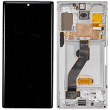 Replacement OLED Assembly With Frame Compatible with Samsung Galaxy Note 10 (Refurbished) (Aura White)