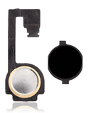 Replacement Home Button With Flex Compatible with Apple iPhone 4 (Black)