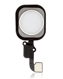 Replacement Home Button With Flex Compatible with Apple iPhone 6 / 6 Plus (Silver)