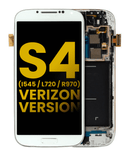 Replacement OLED Assembly With Frame Compatible with Samsung Galaxy S4 (I545 / L720 / R970) (Verizon & Sprint) (Refurbished) (White)