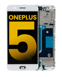 Replacement OLED Assembly With Frame Compatible with OnePlus 5 (Refurbished) (White)