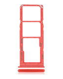 Replacement Dual Sim Card Tray Compatible with Samsung Galaxy A02 (A022 / 2020) (Red)