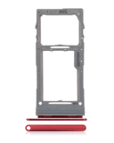 Replacement Single Sim Card Tray Compatible with Samsung Galaxy Note 10 Lite (Aura Red)
