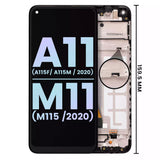 Replacement LCD Assembly With Frame Compatible with Samsung Galaxy A11 (A115F / A115M / 2020) / M11 (M115 / 2020) (International Version) (Service Pack) (All colors)