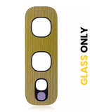 Replacement Back Camera Lens (Glass Only) With Adhesive Compatible with Samsung Galaxy S10E (Yellow)