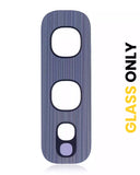 Replacement Back Camera Lens (Glass Only) With Adhesive Compatible with Samsung Galaxy S10E (Prism Blue) (10 Pack)