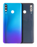 Replacement Back cover Glass With Camera Lens Compatible with Huawei P30 Lite / Nova 4E (6GB RAM / Without Logo) (Peacock Blue)