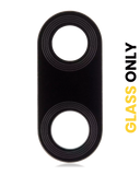 Replacement Back Camera Lens (Glass Only) With Adhesive Compatible with Motorola Moto E6s (XT2053-1 / XT2053-2 / 2020) / E6i (XT2053-5 / 2021) (Black)
