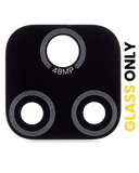 Replacement Back Camera Lens (Glass Only) With Adhesive Compatible with Motorola Moto E7 (XT2095 / 2020) (Black)