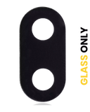 Replacement Back Camera Lens (Glass Only) With Adhesive Compatible with LG Tribute Royal (X320PM) (Black)